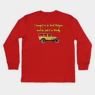 30 Ford Wagon Kids Long Sleeve T-Shirt